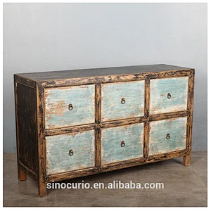 Wholesale Antique Chinese Reproduction Shabby Chic Buffet Storage Furniture