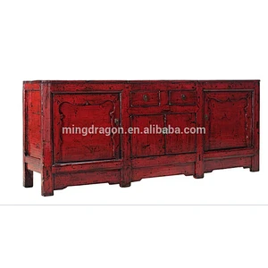 Chinese Red Long cupboard