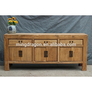 Chinese Antique Bleached Natural Cabinets