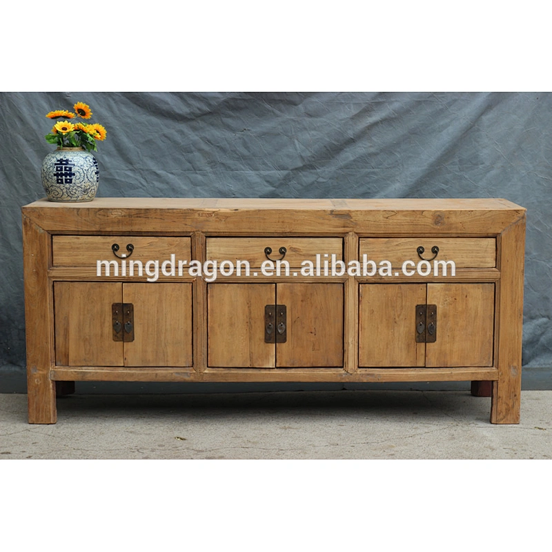 Chinese Antique Bleached Natural Cabinets