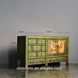 Vintage Antique Furniture Oriental Buffet