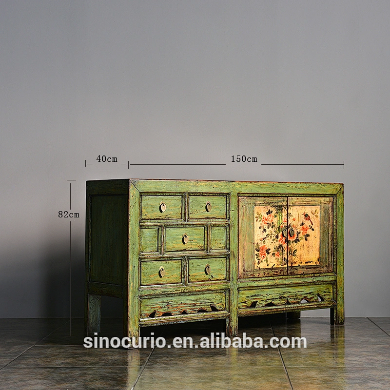 Vintage Antique Furniture Oriental Buffet