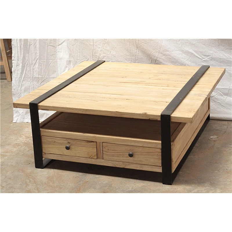 recycle furniture/ living room solid wood center coffee table