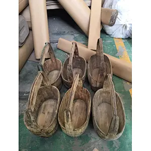Antique Chinese recycled wood vintage basin