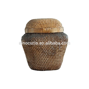 Chinese antique home decoration hampers wicker basket