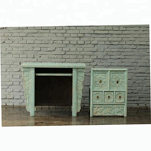 Chinese Ming style reproduction solid wood carving computer writing desk for wholesale