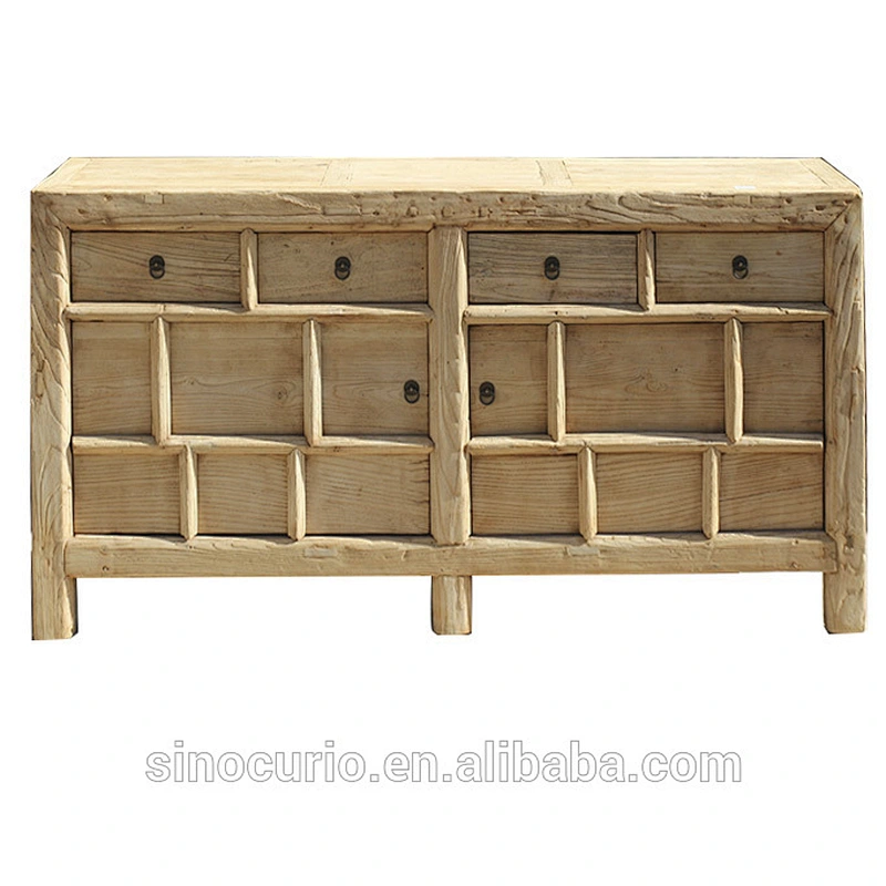 Chinese Living room furniture antique recycled natural wooden cabinet