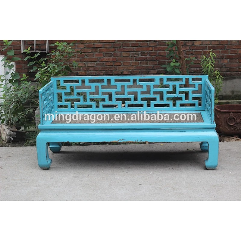 13081001 Chinese antique furniture antique carving Luohan Bed