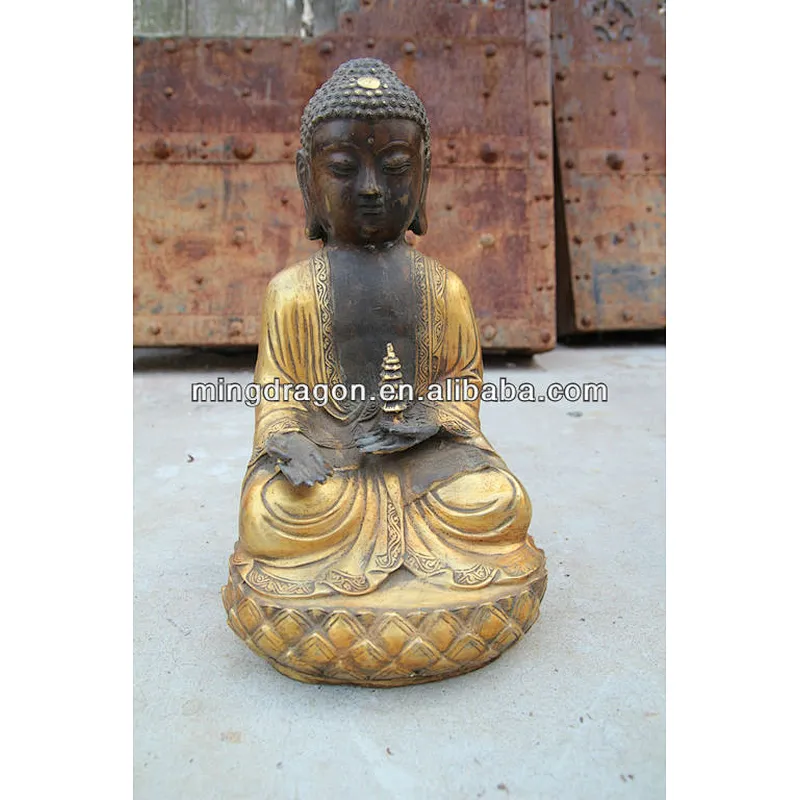 old bronze buddha