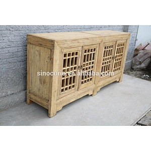 Chinese rustic reclaimed wood furniture/wooden sideboard Beijing