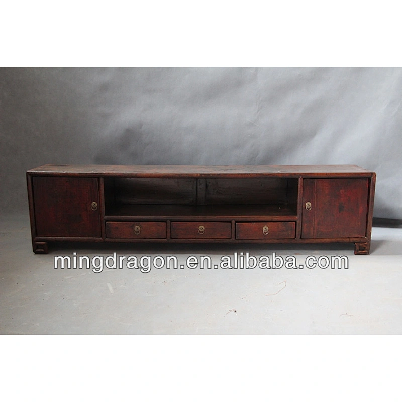 Chinese antique furniture pine Jilin Two Door Three Drawer Kang Cabinet