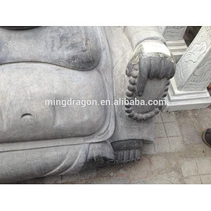 Antique Hand-carved happy stone buddha