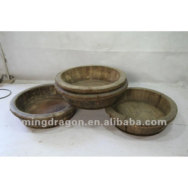 Chinese antique furniture pine wood Shanxi wooden basin