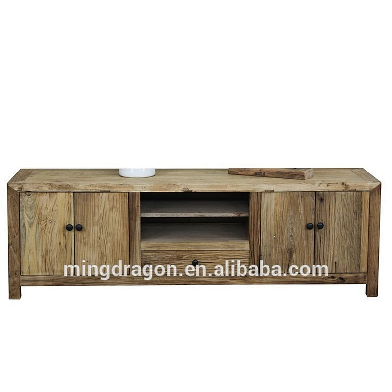 chinese antique recycle wood natural TV stand