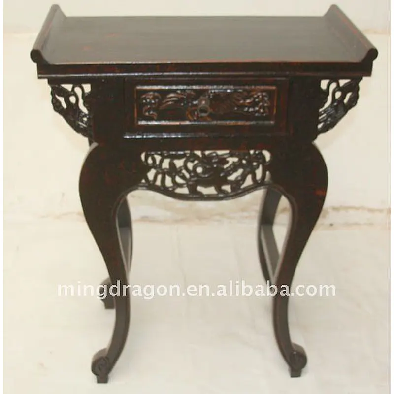 Chinese Antique Black Altar Table 68*34*83cm