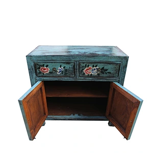 chinese antique reproduction rustic furniture for wholesale& cheap Beijing hand-painted reproduction cabinet