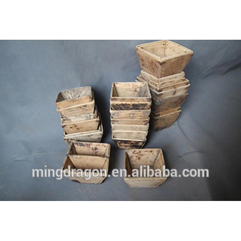Chinese antique wooden rice measurement