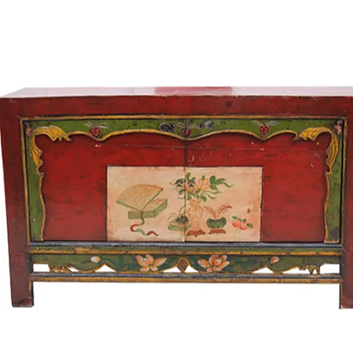 Chinese antique furniture/Mongolia Reproduction cabinet/hand-painting cabinet