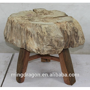Antique Vintage Recycled Wood Stool