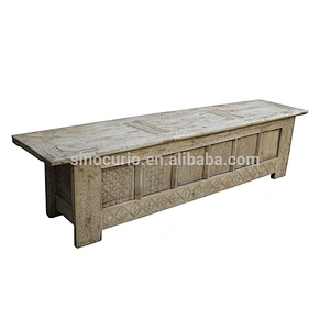 Chinese antique distressed furniture natural color hand carved Xinjiang cabinet