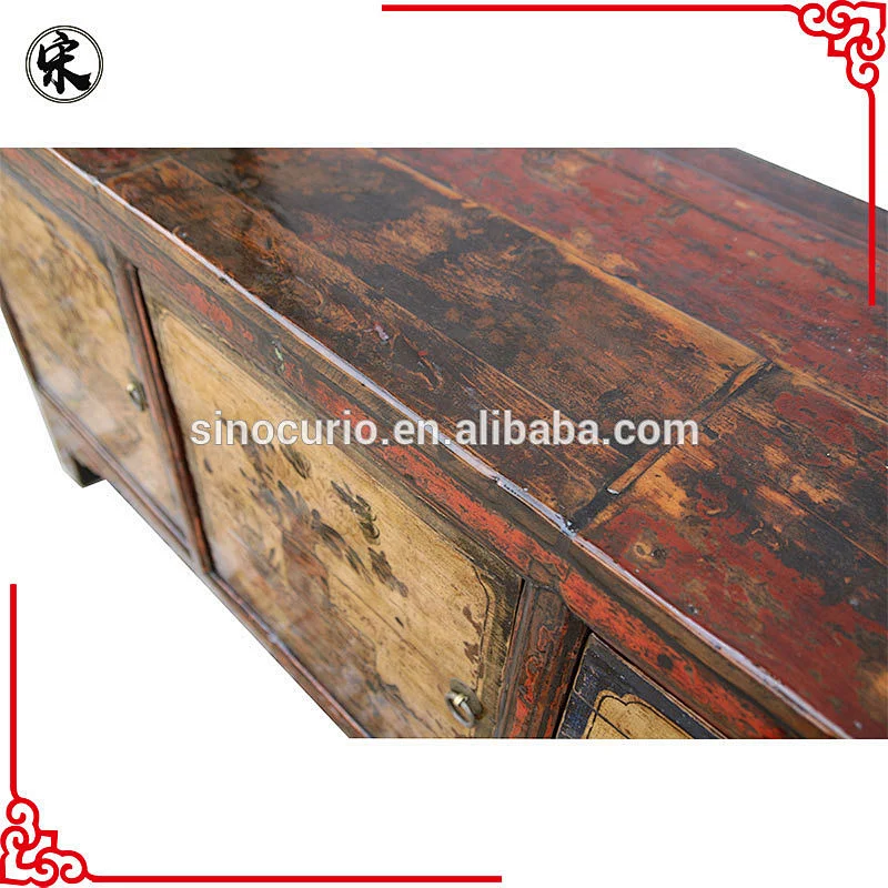 Chinese antique lacquered sideboard vintage painted furniture stores