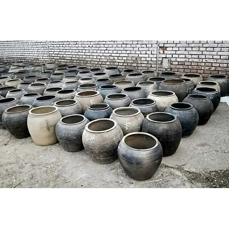 Chinese antique porcelain grey pot