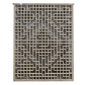 chinese antique wooden carved wall screen windows