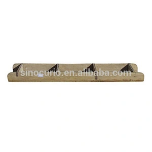 Chinese antique wood craft vintage rustic woode brick moulding