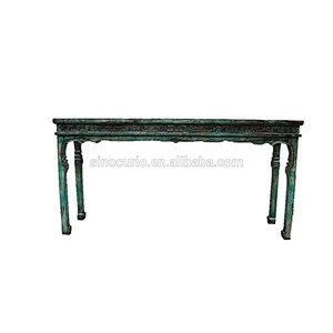 Chinese antique reproduction furniture-lacquer finish vintage console table