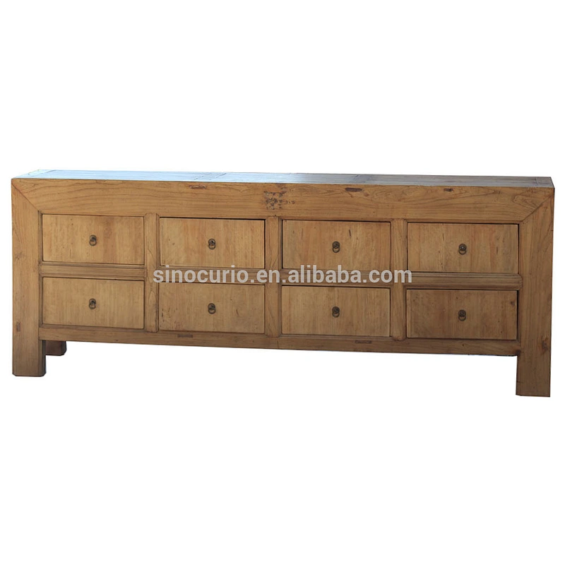 Vintage furniture buffet cabinet Oriental antique living room natural sideboard furniture
