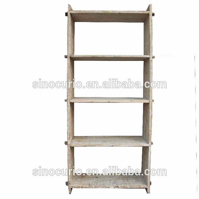 Chinese vintage reproduction rustic reclaimed wooden shelf Beijing