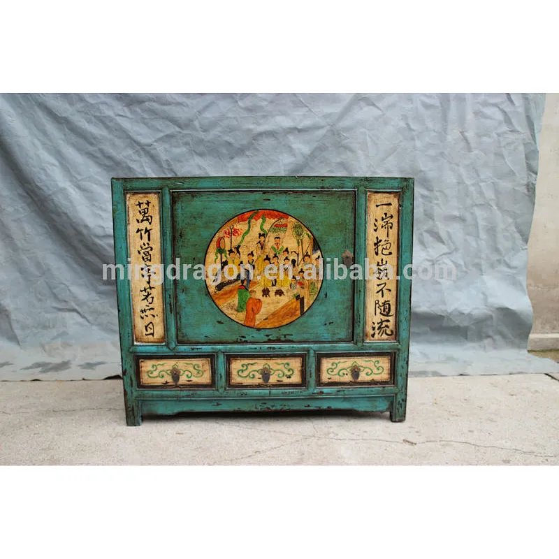 Chinese antique furniture hand painted cabinet shoes cabinet