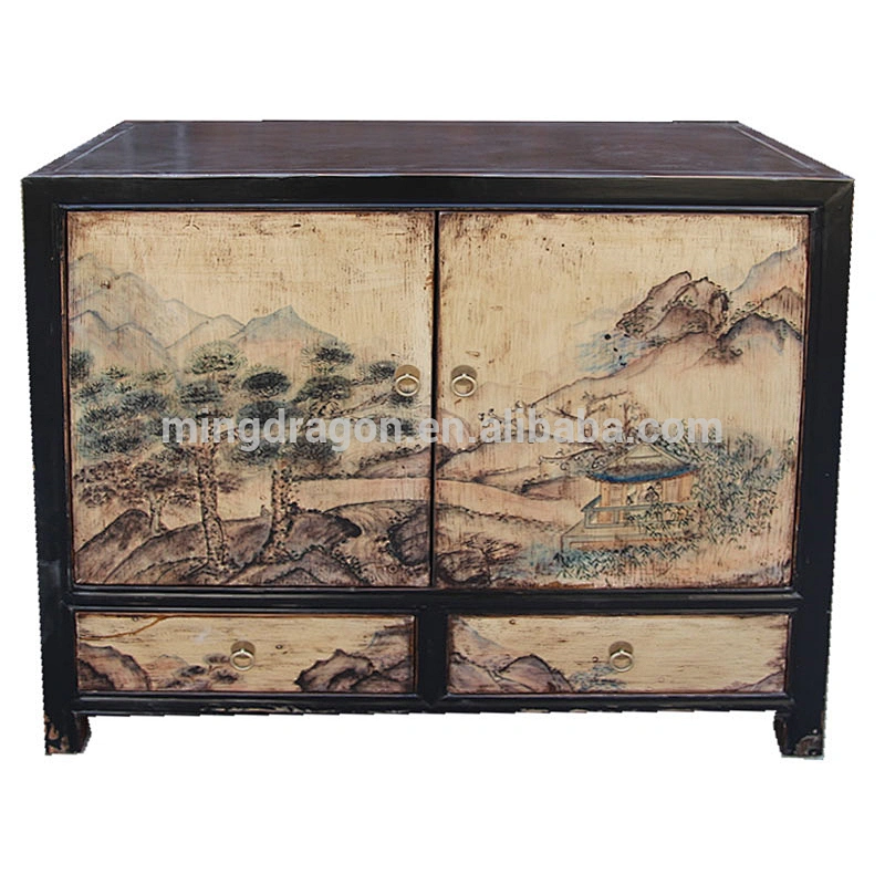 antique hand painting furniture ,bedside cabinet, TV stand