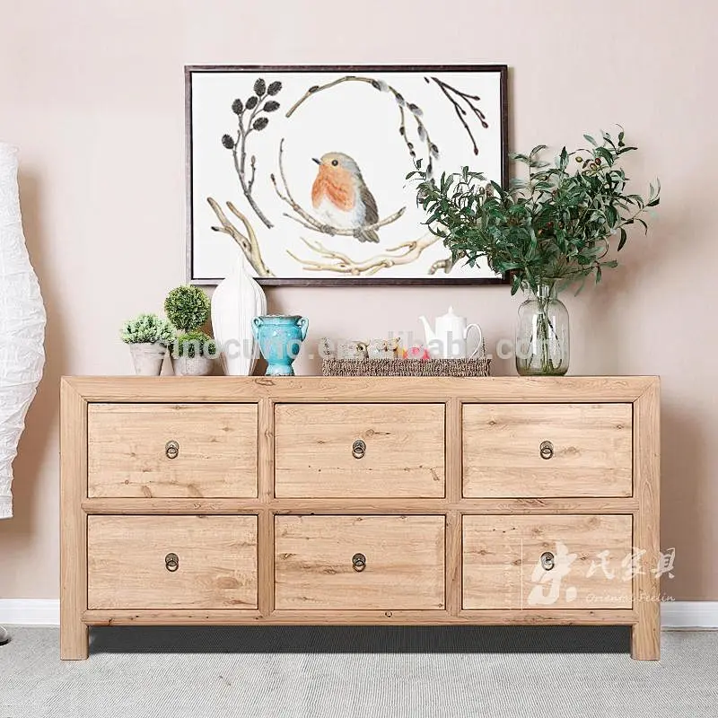 wholesale furniture china antique solid wood rustic kitchen cabinets