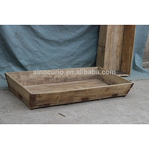 Chinese antique horse manger wood tray used recycled wood for home accessory