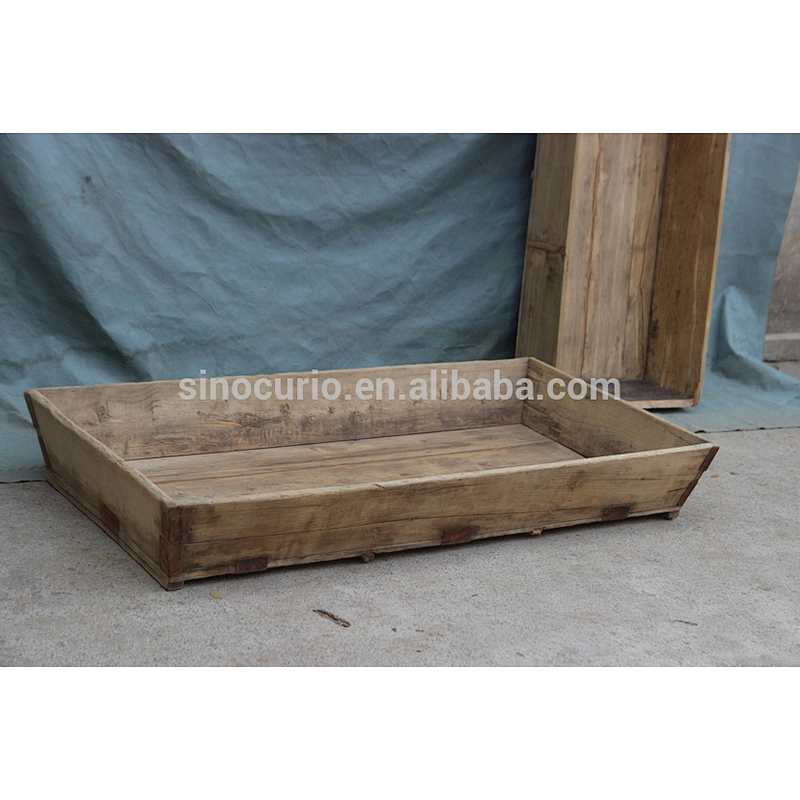 Chinese antique horse manger wood tray used recycled wood for home accessory