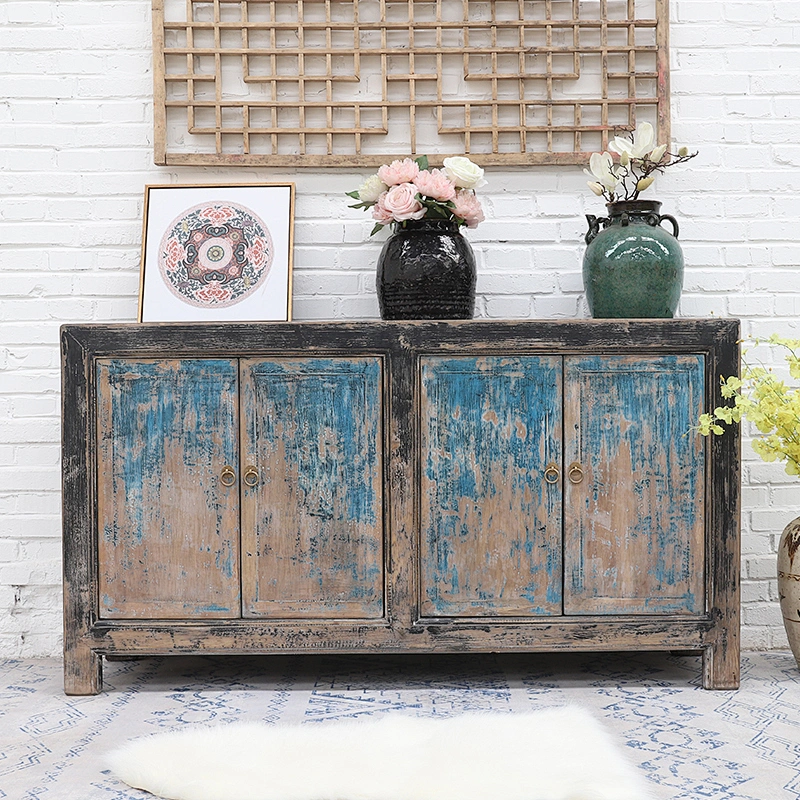 Chinese Antique Shabby Chic Wooden Sideboard Furniture
