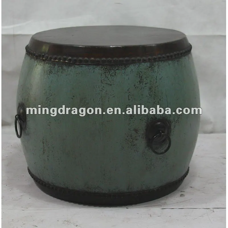 Chinese Wooden Blue Drum
