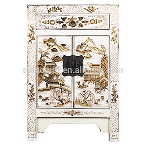 wholesale furniture china antique painted night stand & wood vase stands