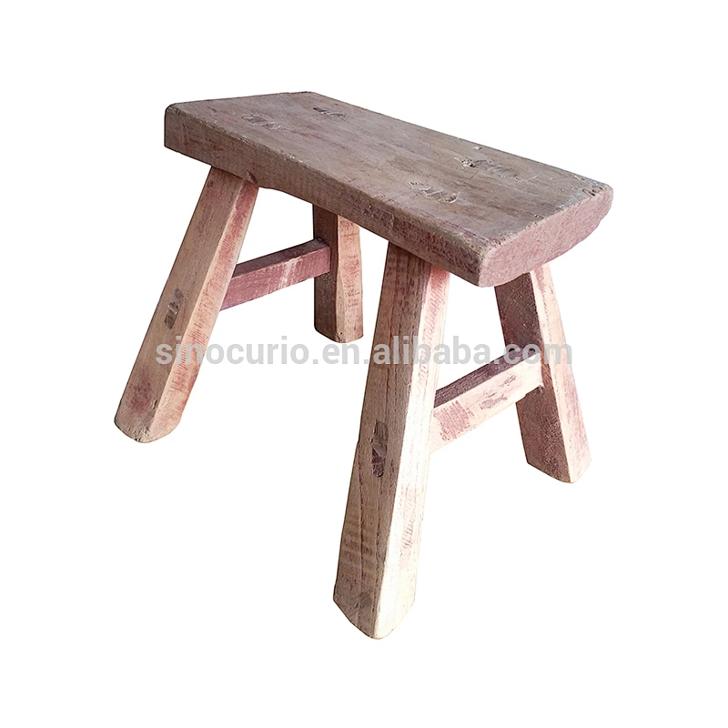 Chinese antique vintage furniture rustic recycle wood children stool baby stool kids stool