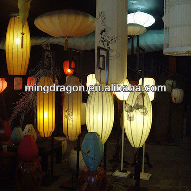 Asian home decoration chinese antique silk cloth lantern