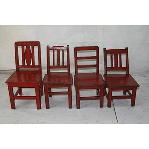 Reproduction vintage chinese classical antique furniture small red chair