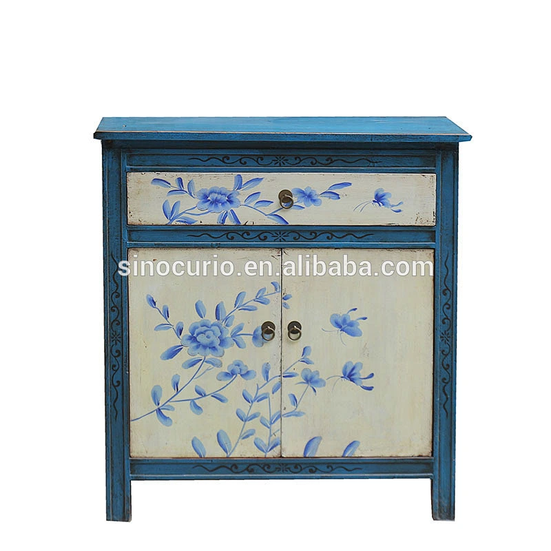 hand made Chinese hand painted sideboard cheap furniture wholesale hand painted chest