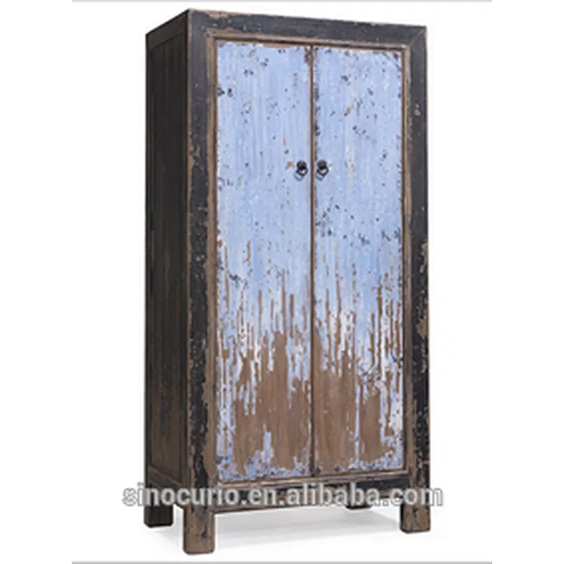 Factory wholesale antique furniture painted wooden wardrobe