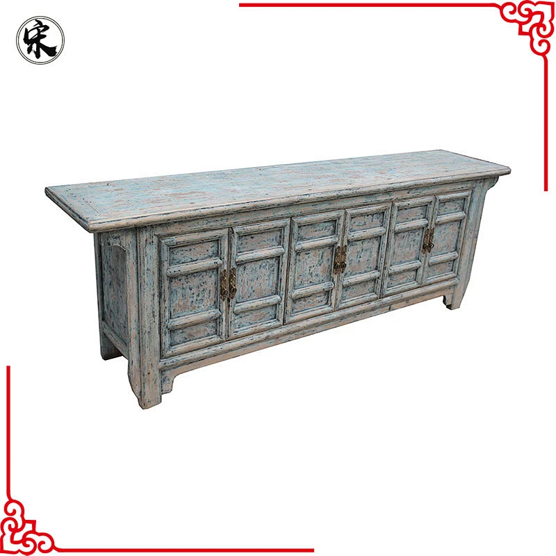 Oriental cheap rustic distressed wooden wholesale furniture Dongbei cabinet