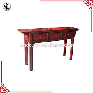 Chinese vintage reproduction solid wood furniture-hall console table