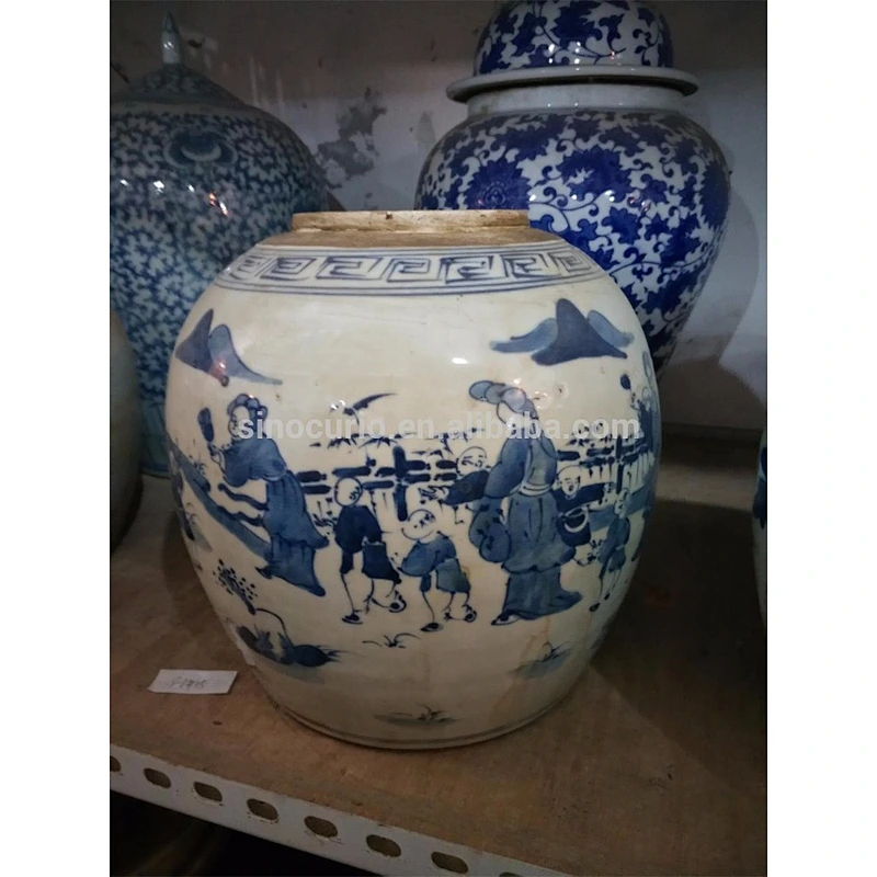 painting ceramic jar home accessory Chinese porcelain China import items decor for home