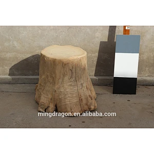 Vintage Cross-Sectioned Tree Trunk & Root Coffee Table