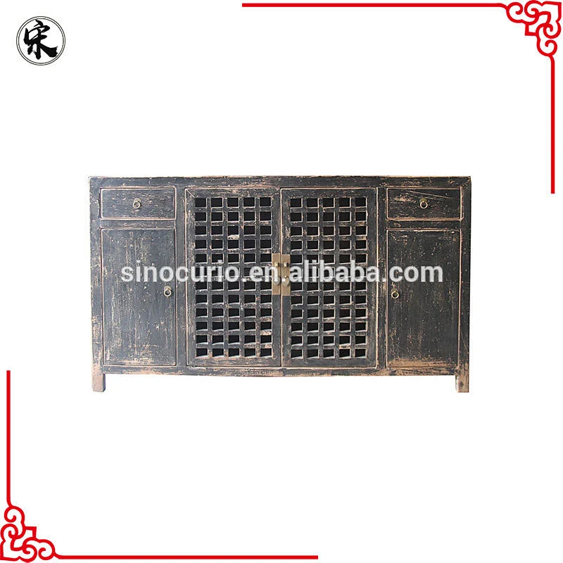 Chinese old classical rustic furniture- reproduction shabby chic cabinet