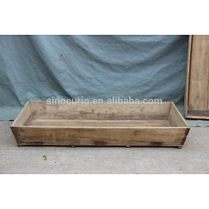 Chinese antique horse manger wood tray used recycled wood for home accessory
